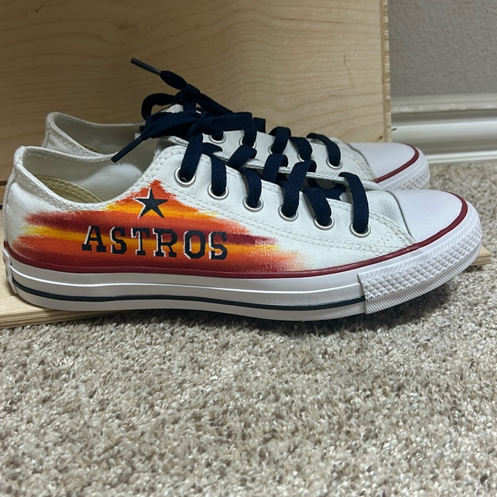 Custom made Houston Astros converse